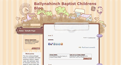 Desktop Screenshot of children.ballynahinchbaptist.org